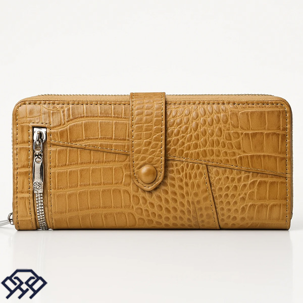 کیف کتی و دستی چرم از زاویه رو برور